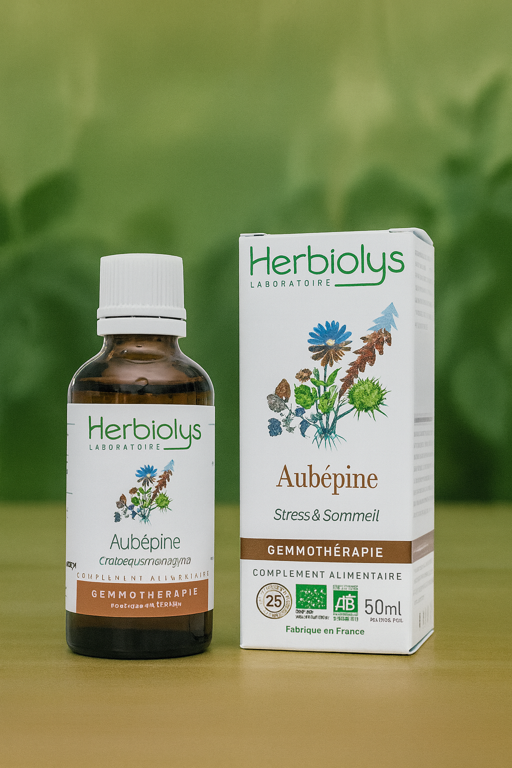 Aubépine - Bourgeon Bio pour le système nerveux et cardiovasculaire - Gemmothérapie - Herbiolys