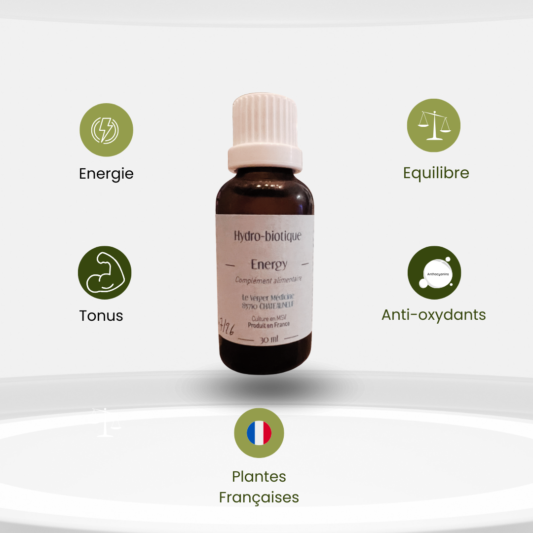 Energy – Vitalité Quotidienne - Hydrobiotique Naturel à Base de Plantes & Ferments - Verger Medicine
