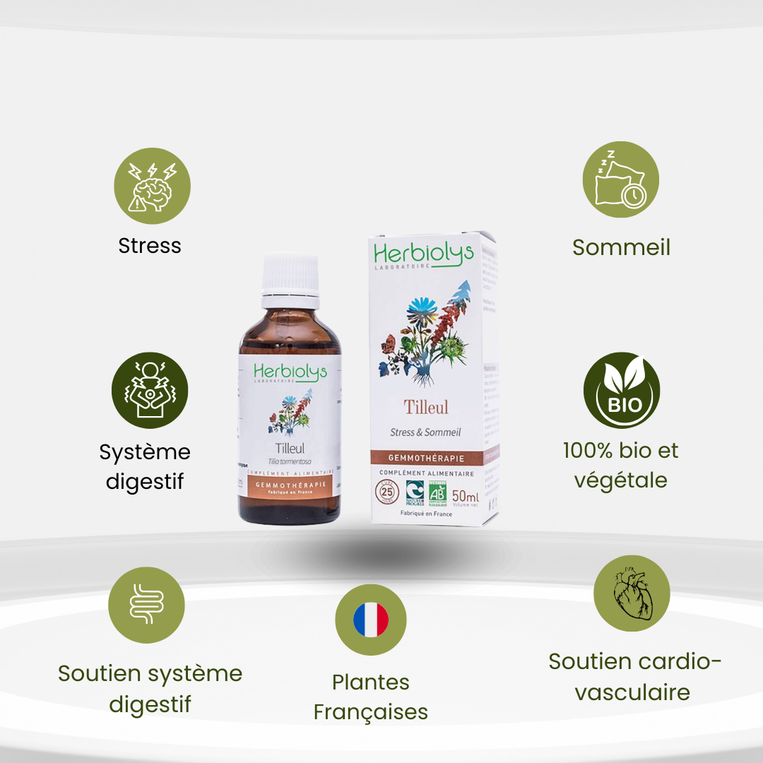 Bourgeons de Tilleul Bio – Sommeil, Stress & Système Nerveux - Herbiolys