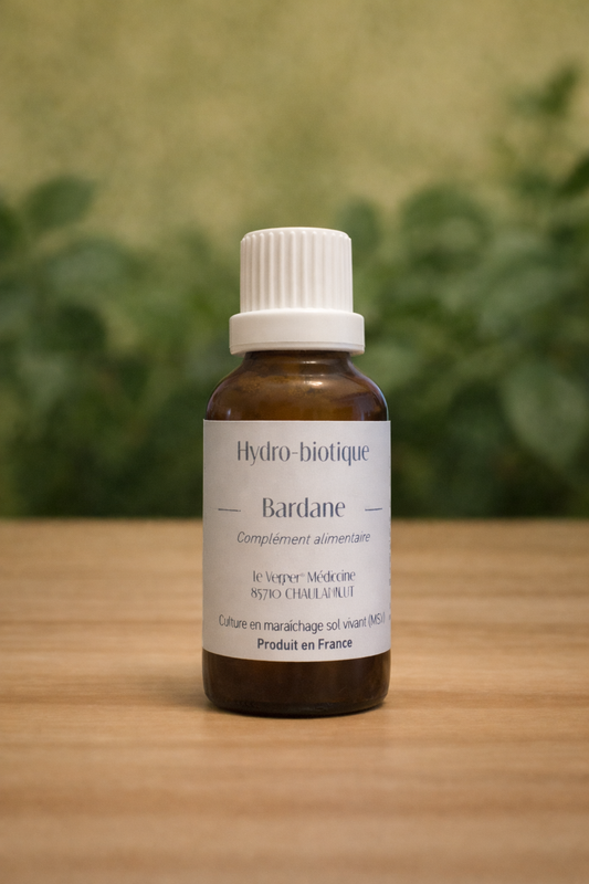 Bardane Hydro-Biotique – Soutien Naturel de la Peau & Équilibre Intestinal - Verger Medicine