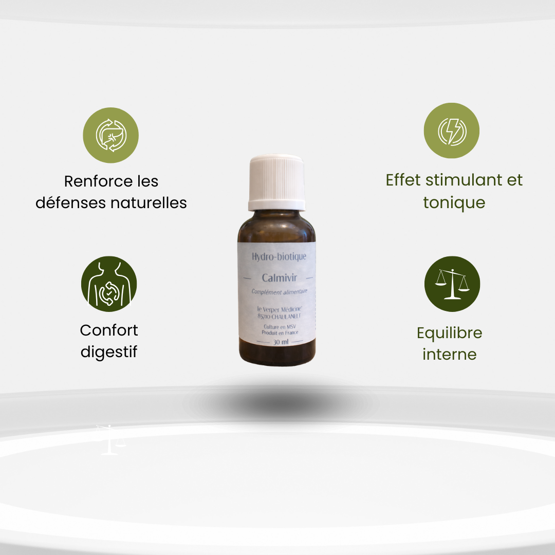 Calmivir - Soutien Immunitaire - Hydrobiotique Naturel à Base de Plantes & Ferments - Verger Medicine