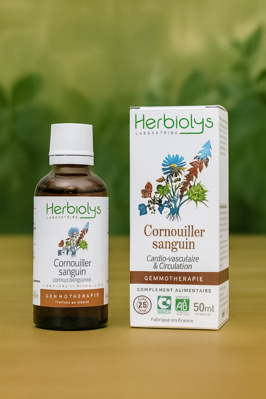 Cornouiller sanguin - Bourgeon Bio - Système Cardio vasculaire - Gemmothérapie Herbioloys