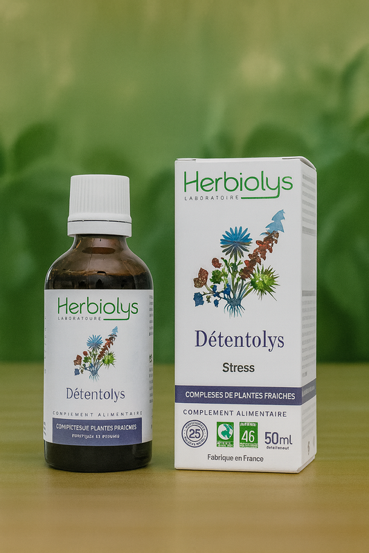 Détentolys - Complexe de Bourgeons et Plantes fraîches Bio pour soulager le stress - Herbiolys