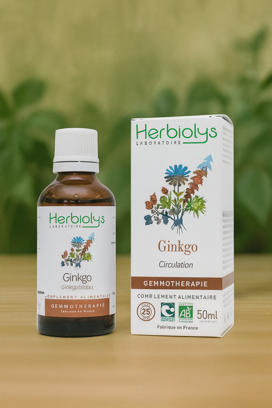 Ginkgo - Bourgeon Bio - Antioxydant et mémoire - Gemmothérapie Herbiolys
