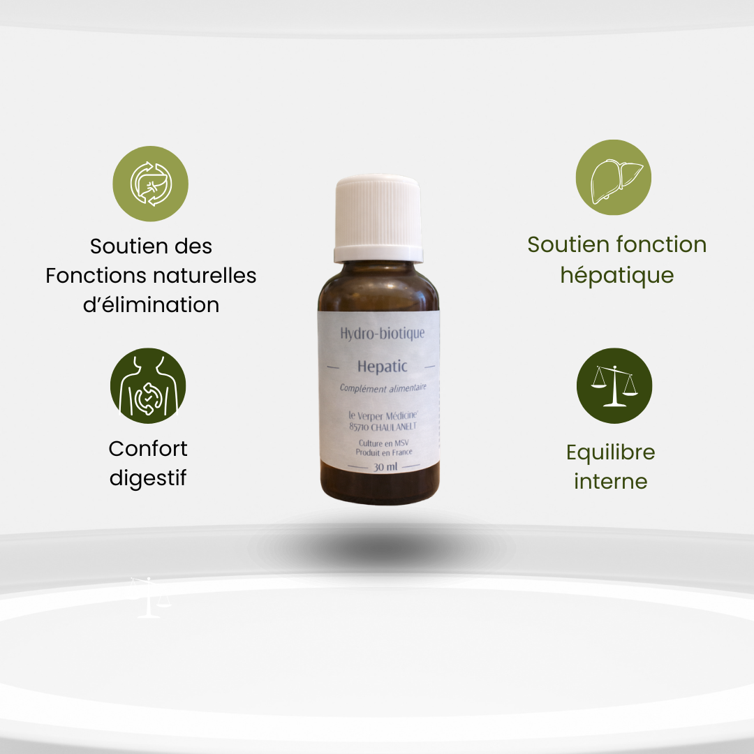 Hepatic Hydro-Biotique – Soutien Naturel de la Sphère Hépatique & Digestive - Verger Medicine