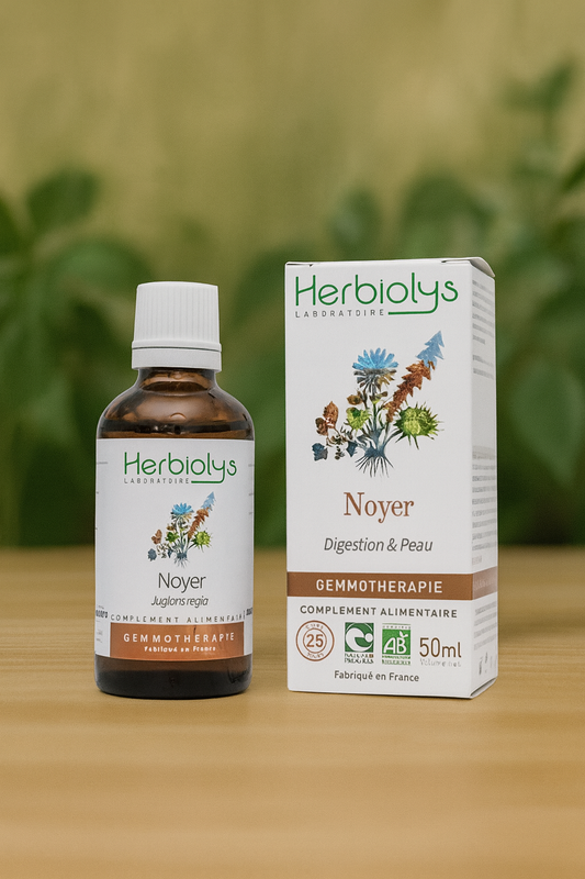 Noyer - Flore intestinale et glycémie - Bourgeon Bio - Gemmothérapie Herbiolys