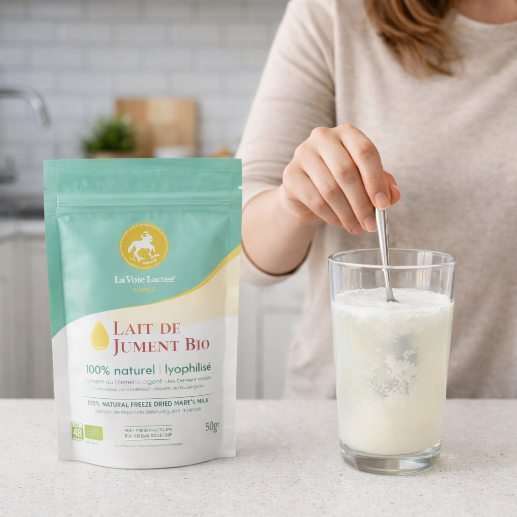 Lait de Jument Lyophilisé – Énergie, Immunité & Régénération Naturelle | La Voie Lactée®