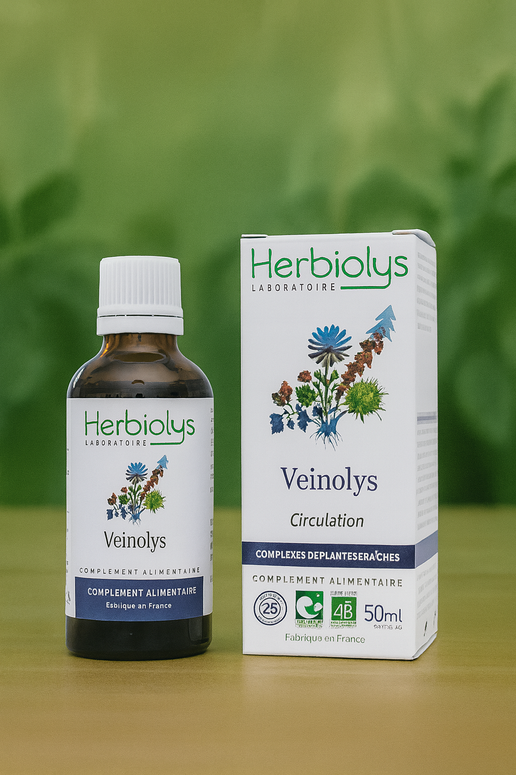 Veinolys - Complexe de Bourgeons et Plantes fraîches Bio pour les jambes - Herbiolys